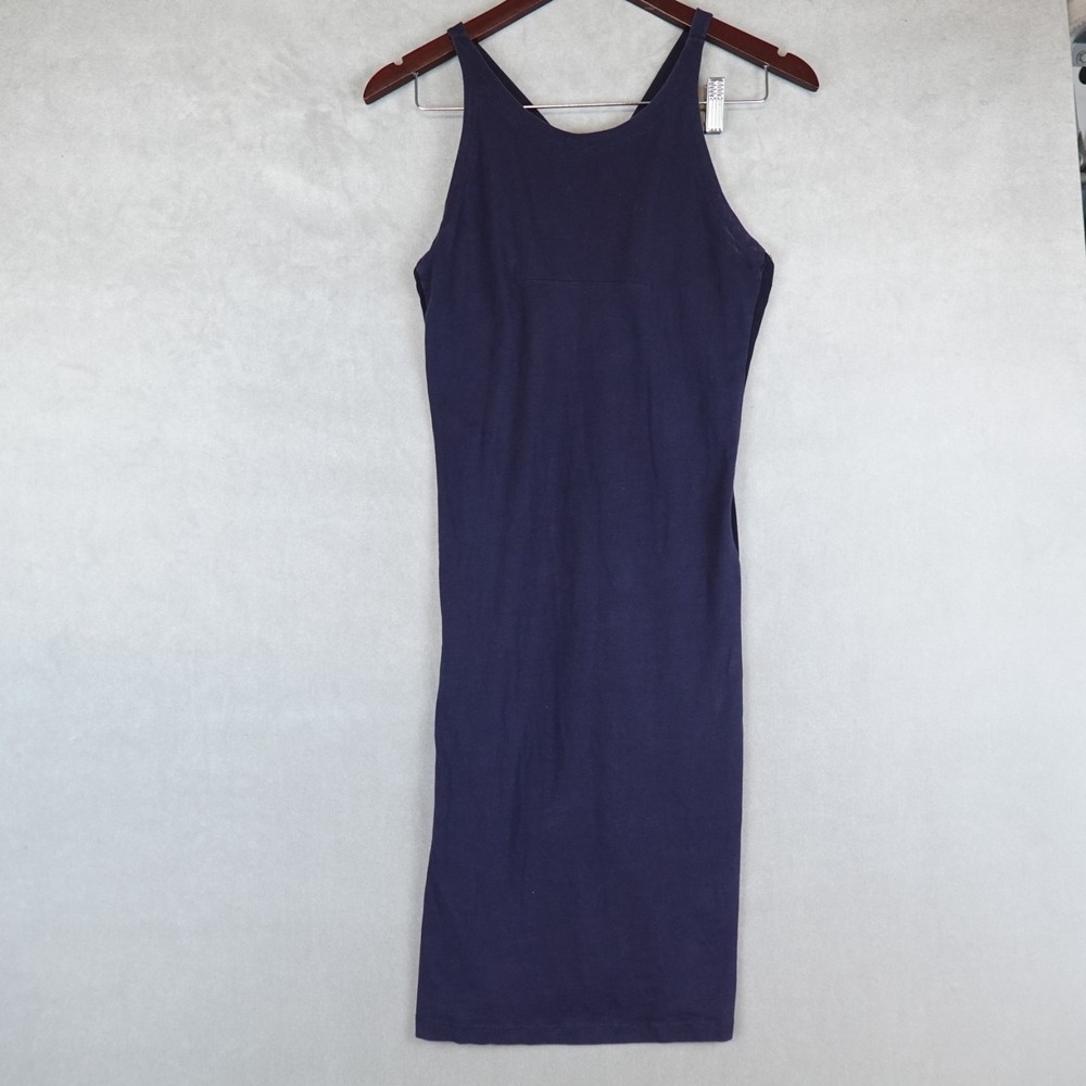 Maison Martin Margiela MM6 Tank Dress Bodycon Navy Size XS Made In Italy